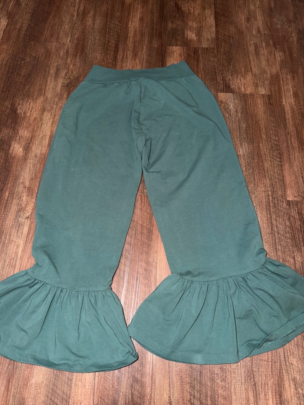 💚 Matilda Jane Green Ruffle pants size L - Picture 6 of 6